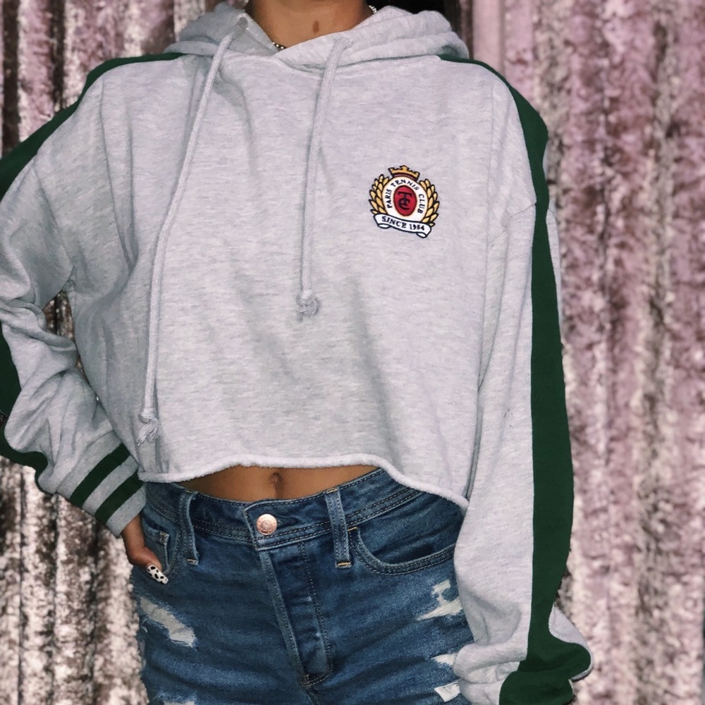 Pacsun trendy cropped hoodie